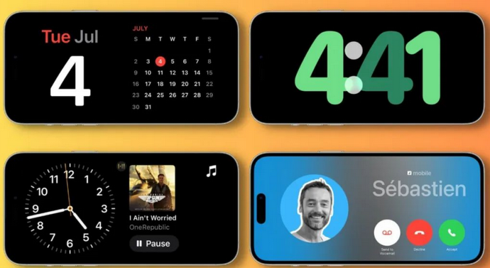 浦东苹果手机维修分享iOS17横屏充电待机显示有什么好处 