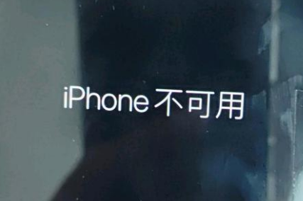 浦东苹果服务网点分享锁屏界面显示“iPhone 不可用”如何解决 