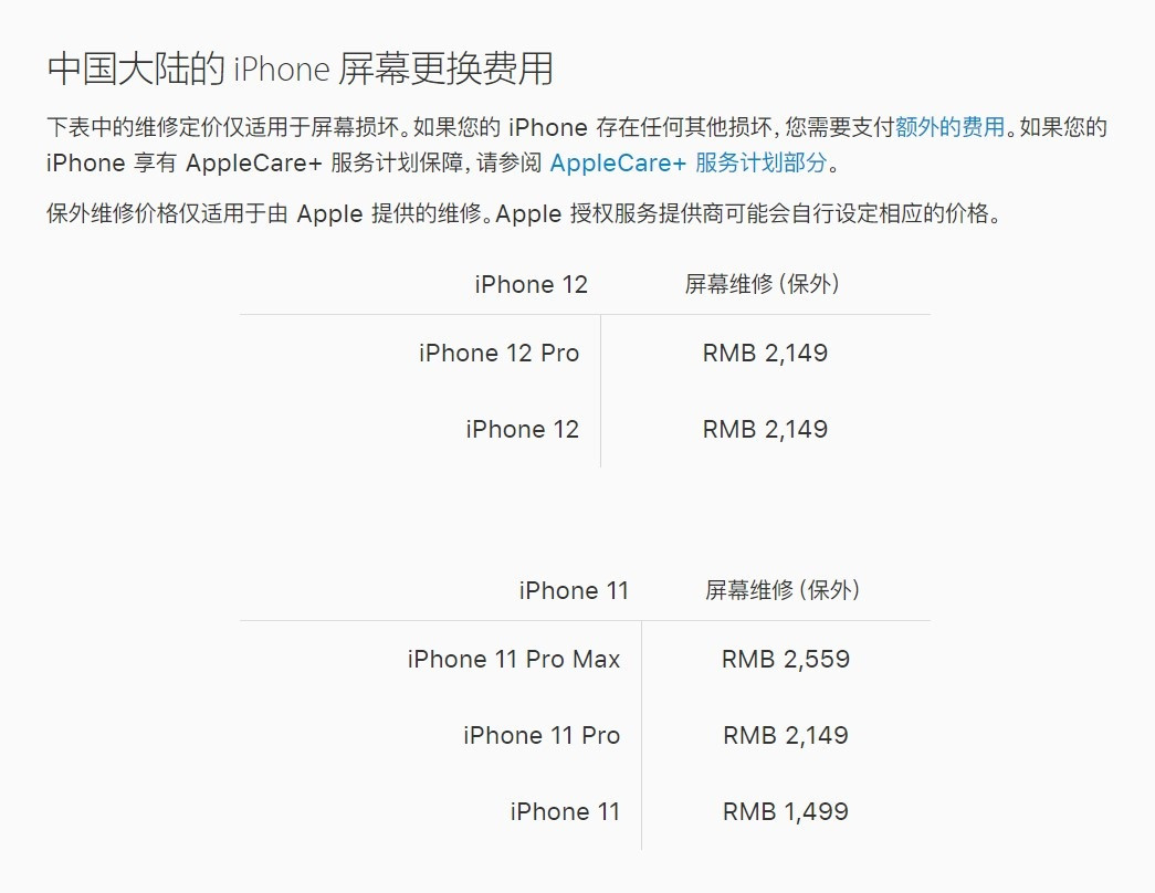 浦东苹果手机维修分享iPhone 12/12 Pro 更换屏幕多少钱 
